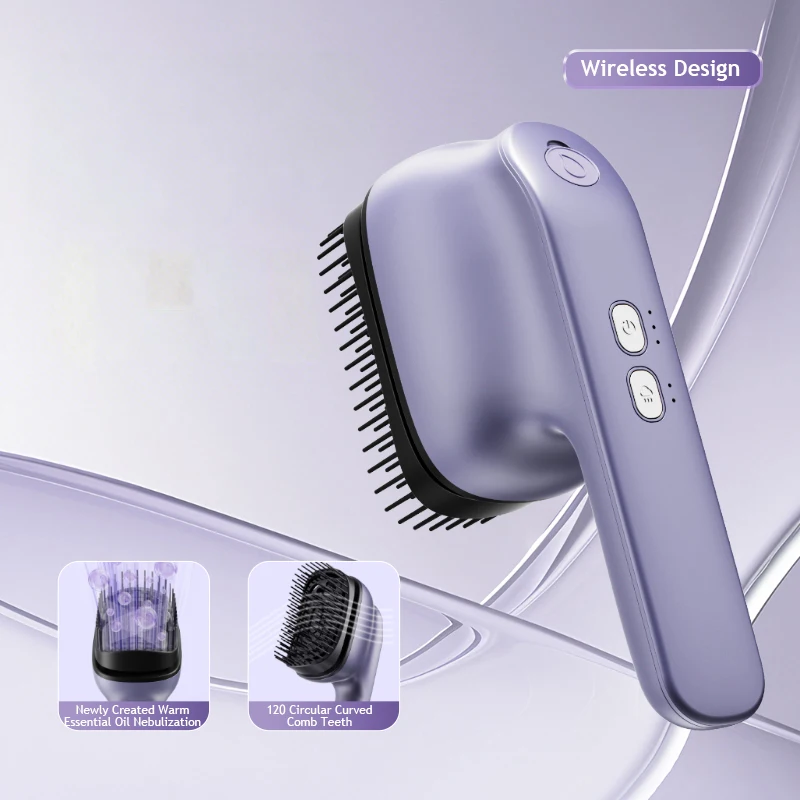 Smart Library Upgrade Hair Oil Dispenser Head Scalp Massager Electric Scalp Massage Brushes 2-in-1 Hair Oil Applicator For Hair
