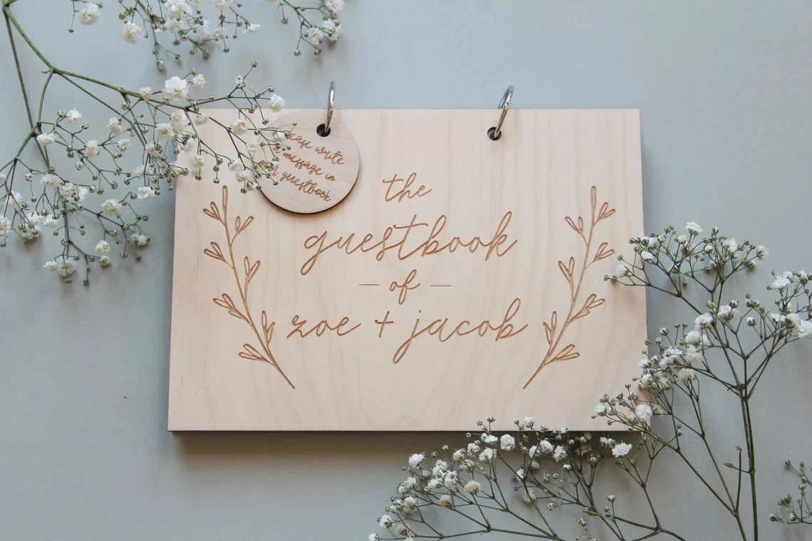 

Rustic Guestbook, Wedding Guest Book, Custom Guestbook, Wedding Album, Wooden Guestbook, Modern Guestbook, PersonalisedGuestbook