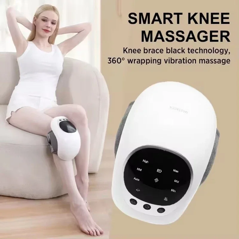 Protable Knee Massager Knee Joint Muscles Relaxtion Equipment Elbow Shoulder Massage Machine Easy to Use for Family and Friends