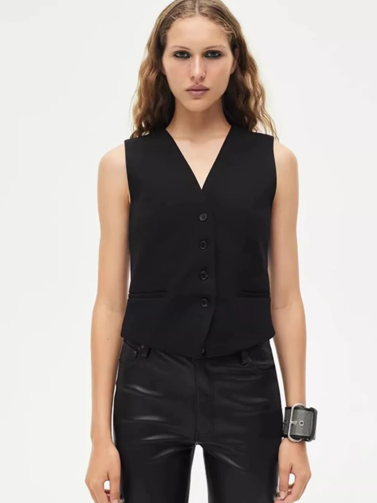 

Стильный полосатый жилет с высокой талией, юбка трапециевидной формы средней длины, миди Sle для девочек, классический дизайн Faion Bal Ele, осень, новинка 2023 г.