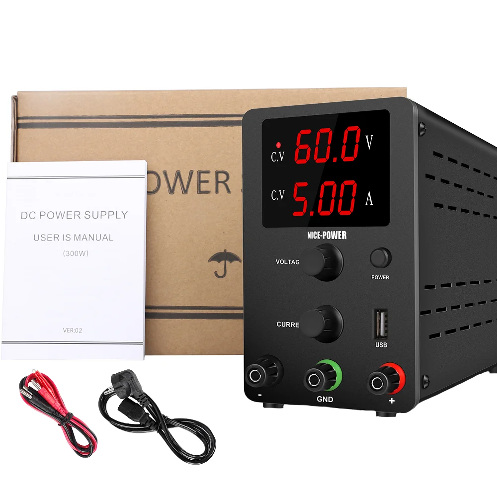 NICE-POWER R-SPS605 60V 5A High Precision Adjustable DC Power Supply Switching Power Supply Cell Phone Watch PCB Repair