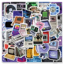 50pcs Retro Old Equipment Stickers Phone Ipad Stationery Scrapbooking Supplies Sticker DIY Vintage Handmade Journal Accessories