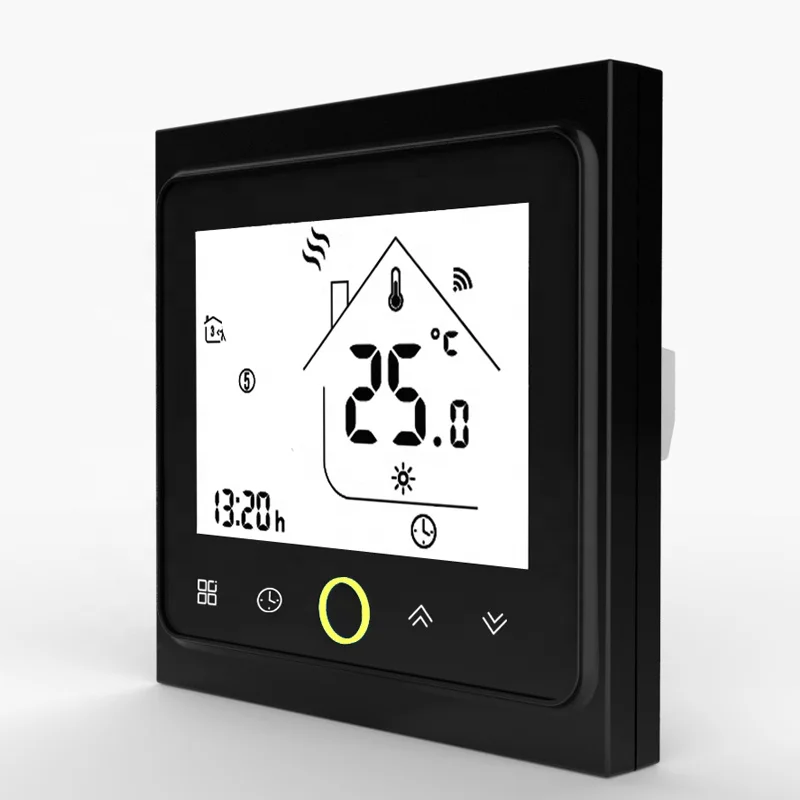 

WiFi Thermostat Temperature Controller for Electric Floor Heating Water/Gas Boiler Works with Home 5A