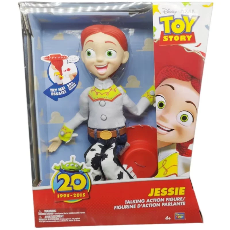 

Интерактивные говорящие куклы Дисней Пиксар «История игрушек» к 20-летию: Вуди и Джесси на веревочке, модель-фигурка, праздничный подарок