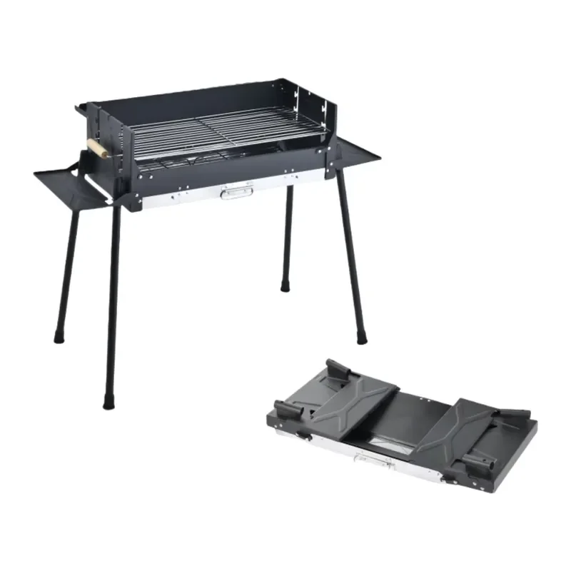 Portable Stainless Steel BBQ Grill for Outdoor Camping Picnic Family Patio Barbecue Meat Cooking Compact Charcoal Grate Mini