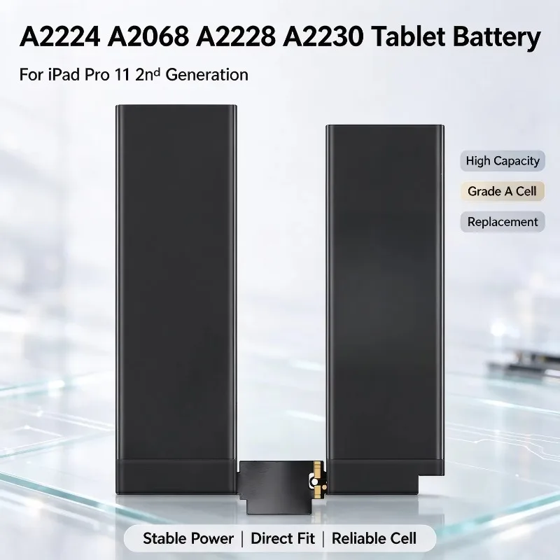 A2224 A2068 A2228 A2230 Tablet Battery For i Pad Pro 11 2nd Generation, High Capacity Grade A Cell Replacement Battery
