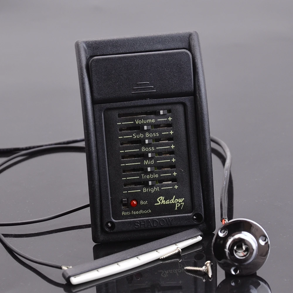 

Оригинальные немецкие звукосниматели Shadow P7 EQ, звукосниматель для акустической гитары, предусилитель, широкий звукосниматель