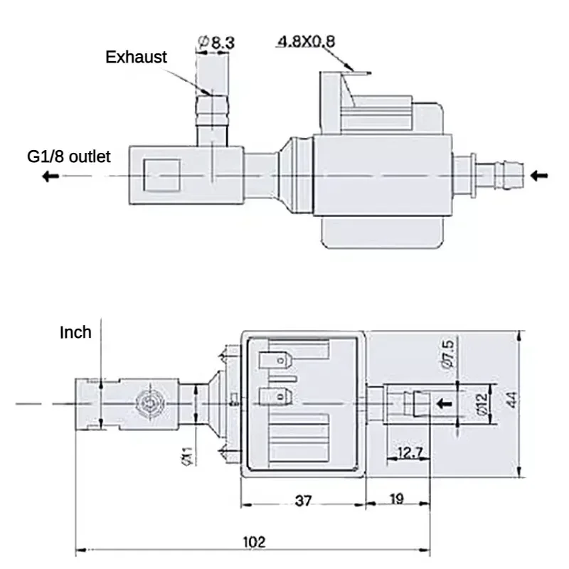 JYPC-3C  Coffee machine electromagnetic pump small EP5 pumping steam self-priming pump 220V electromagnetic pump