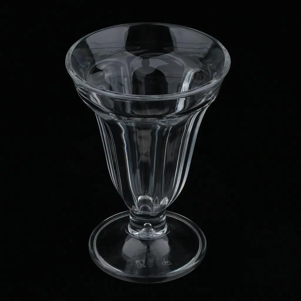 MagiDeal Clear Acrylic Ice Cream Cups Sundae Cup Fruit Dessert Bowl Milkshake Cups, Unbreakable