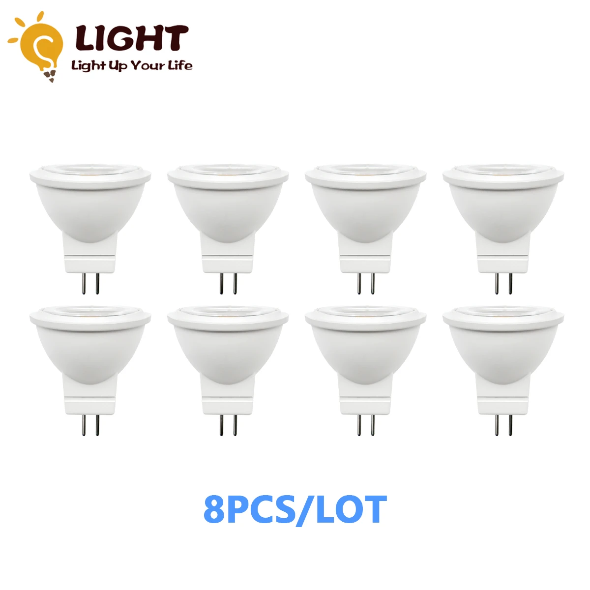 

8PCS/LOT Energy Saving Spot Foco MR11 AC DC 12V Warm White 3000K LED Light Lamp For Home Decortion Replace 20W 25W HalogenLamp