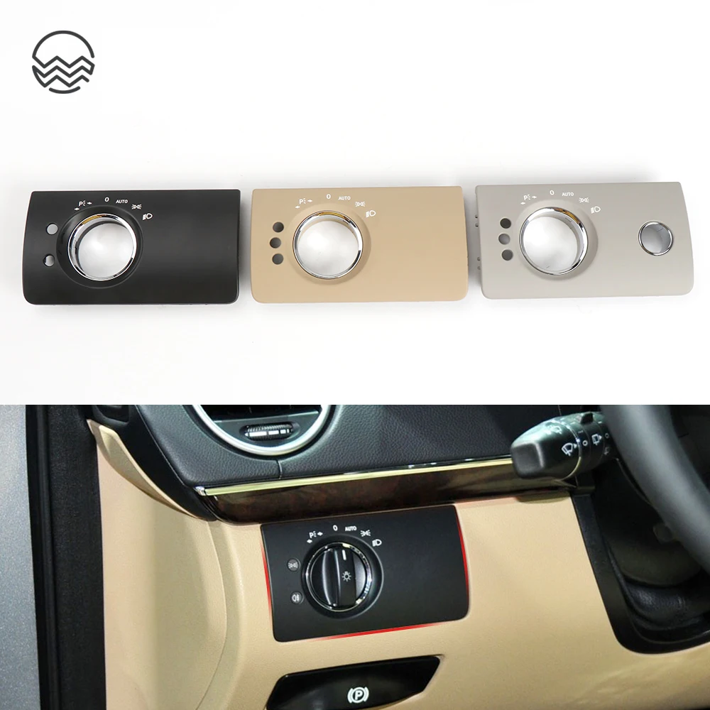 LHD Car Interior Front Left Headlight Switch Trim Cover Replacement For Mercedes Benz W164 X164 ML GL 300 350 450 500 2005-2011