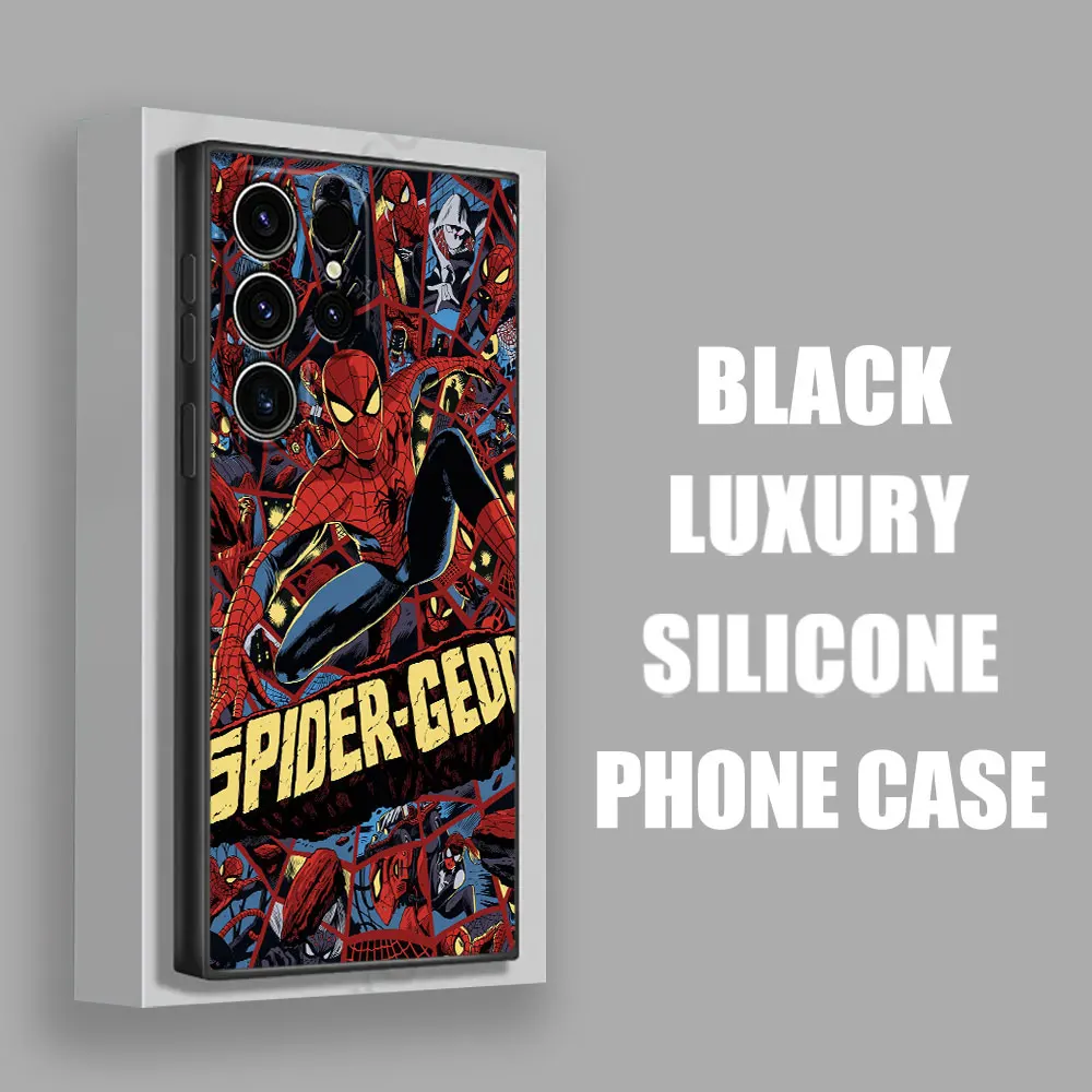 Spider Man Spiderman Phone Case For Samsung Galaxy S24 Ultra Cases S23 S21 S20 FE S22 9 Plus 5G Note 20 Ultra 10 Silicone Cover - Image 3