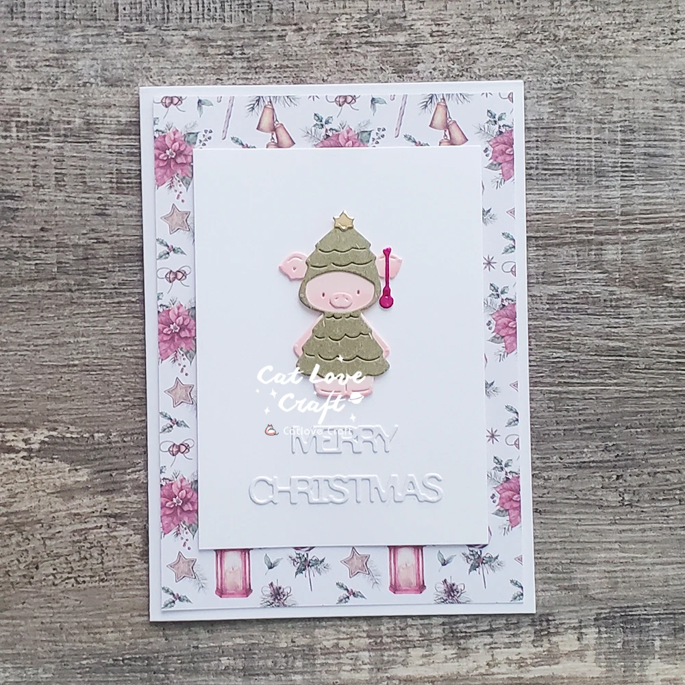 Catlove Niedliche Weihnachtstiere Metall-Stanzformen Scrapbooking-Schablone Stanzwerkzeug für Kartenherstellung DIY-Handwerk Prägung Neue Stanzformen – Detail 18