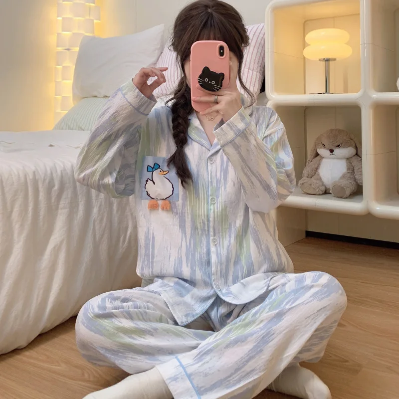 

Pjs Set Women's Pajama Set Women's Warm Winter Pajamas Fashionable Home Clothes, Pajamas Fairycore Cute and Soft Pajama Set