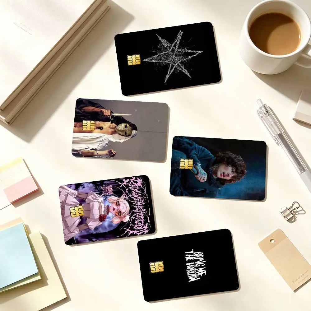 B-Bring Me The Horizon B-Band(1) Credit Card HD Stickers Small Chip Waterproof Sticker Game Card Decal Gift