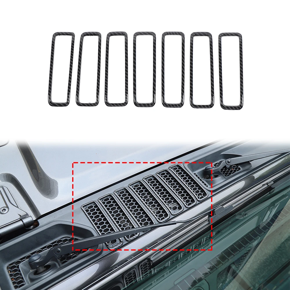 

Engine Hood Air Inlet Vent Trim Ring Decoration Cover for Jeep Wrangler JL Gladiator JT 2018-2023 ABS Car Exterior Accessories