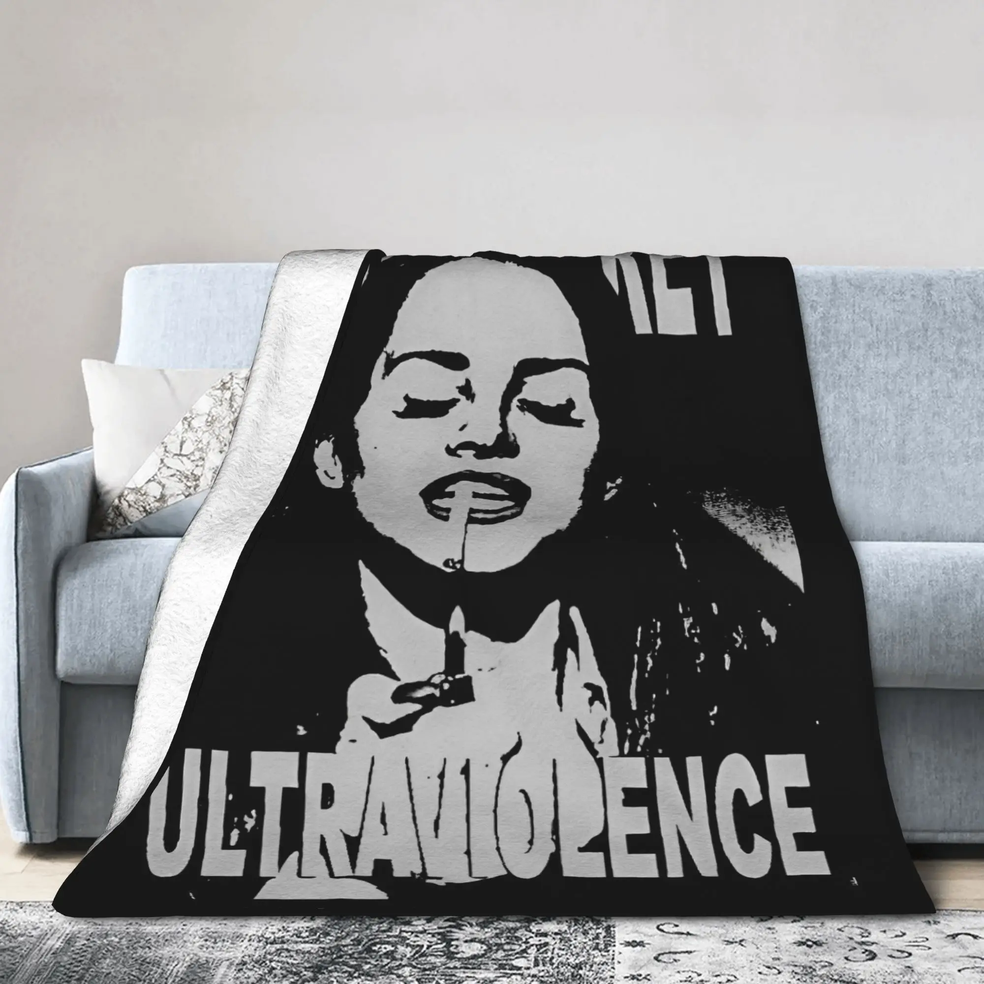 لانا ديل ري بطانيات المغني ألبوم الموسيقى Ldr الإبحار الفانيلا رمي البطانيات الفراش الأريكة المحمولة رقيقة المفرش متعددة الوظائف #1