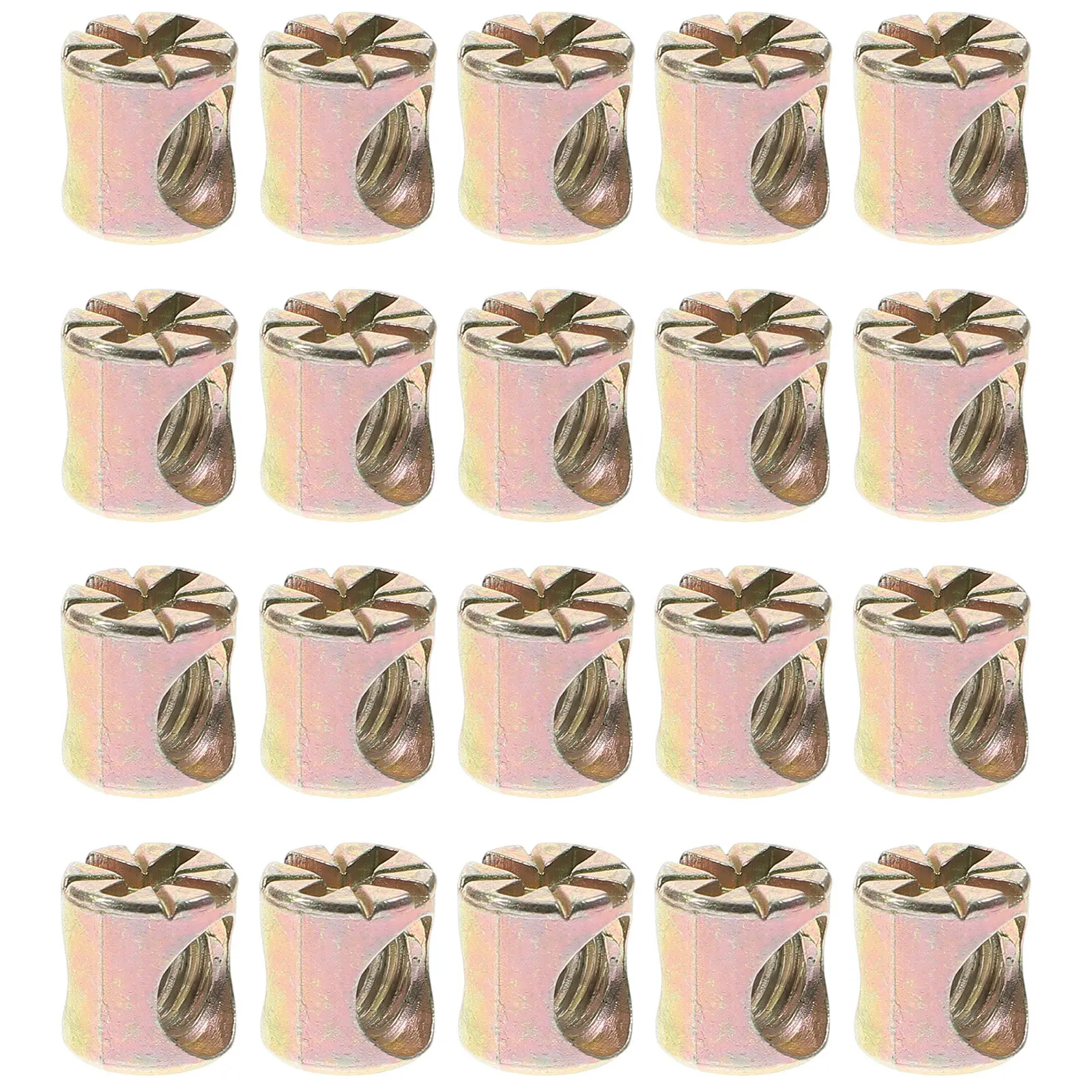 20개입 배럴 너트 M6x10mm 아연 합금 슬롯형 너 - Furniture Hardware Barrel Nut 리뷰 및 가격