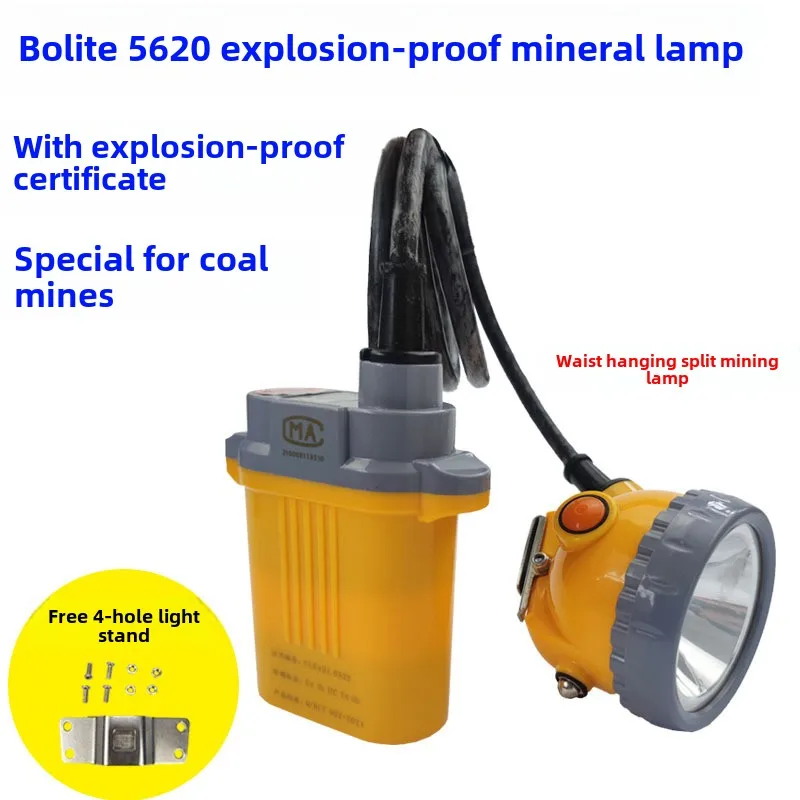 Led Strong Split Mining Light  Lithium Battery  Long Endurance Safety Helmet Headlight  LampWaterproof And Explosion-Proo