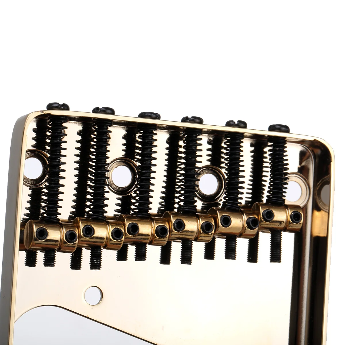 Musiclily Pro 54mm Tele Bridge Vintage 6 Barrel Saddles for Telecaster Style Electric Guitar, Gold