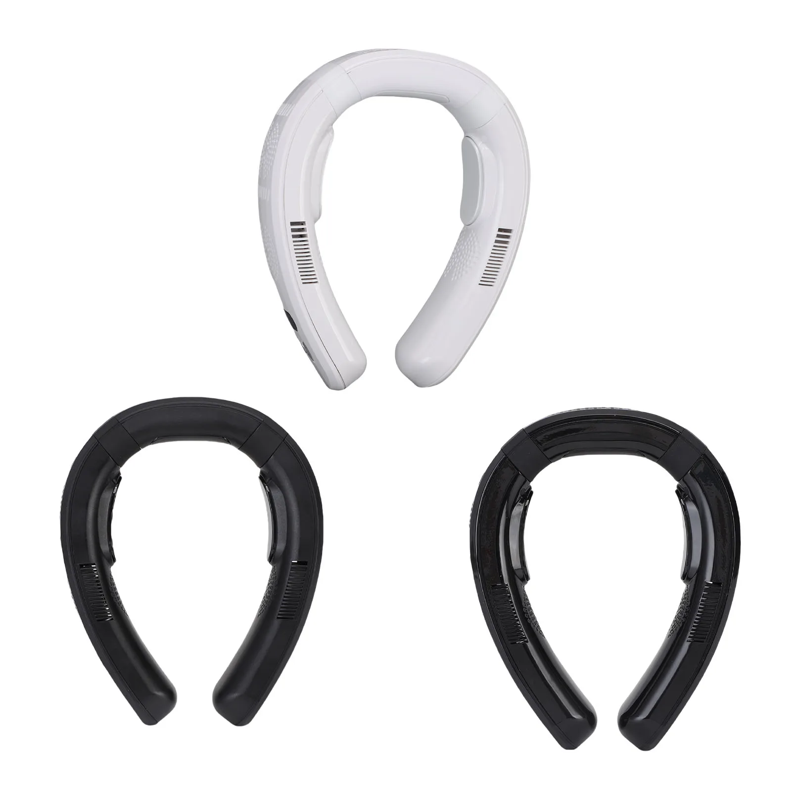 

Neck Fan Semiconductor Quiet Battery Operated Lightweight 3 Speeds Cooling and Heating Dual Use Neck Cooling Fan for Beach