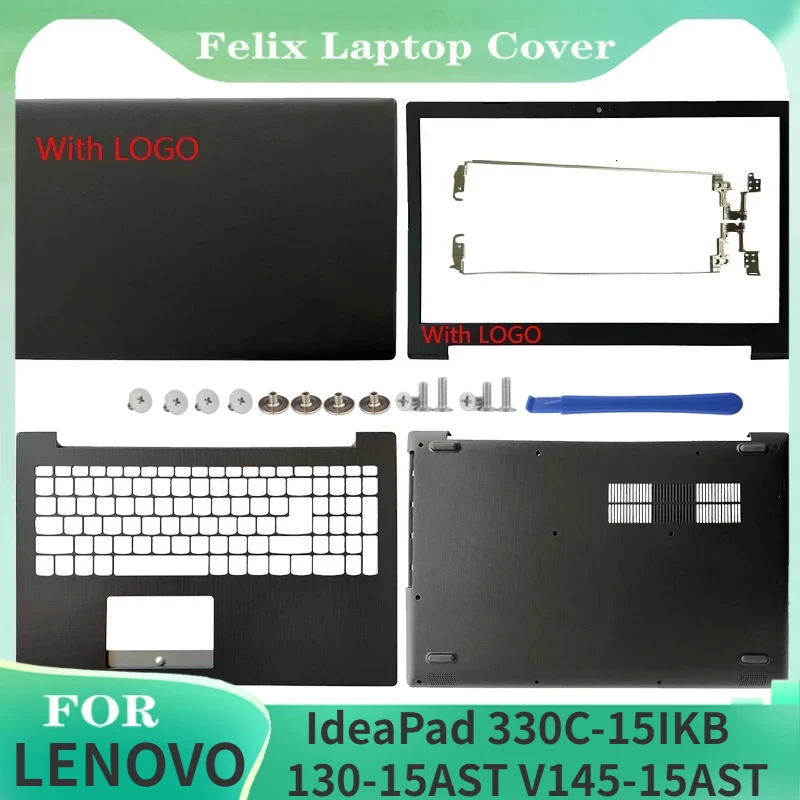 

Laptop LCD Back Cover/Front Bezel/Hinge/Palmrest/Bottom Case For Lenovo IdeaPad 330C-15IKB 130-15AST V145-15AST Laptops Case