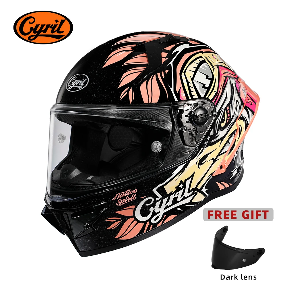 

Full Face Motorcycle Helmet for Men Women Moto Helmet Original Style CYRIL FF352 DOT Approved Helmets with Superior Ventilation