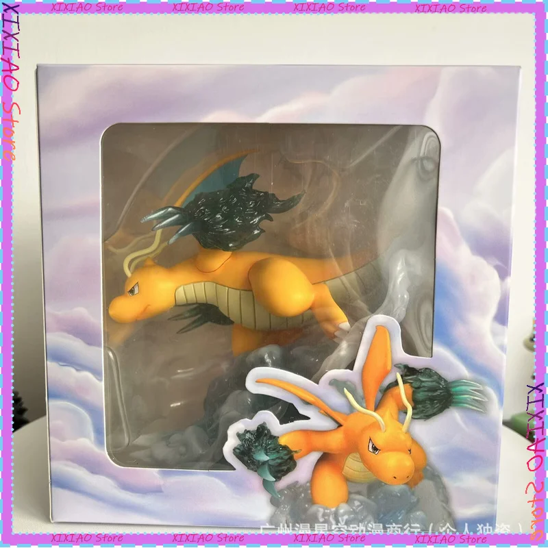 17-センチメートルかわいいポケモンドラゴニテアニメフィギュア-pvc-シーン像モデルコレクションデスクトップ用理想的な子供男の子誕生日おもちゃギフト