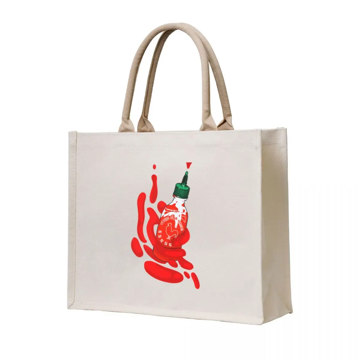 

Sriracha: Spice of Life Tote Bag reusable shopping bag custom fabric bag custom canvas