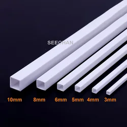 10pcs 500mm 250mm ABS Plastic Pipe Tube Hollow Pipe DIY Model Craft Multi Sizes Model Building Making Rods Sticks Tools