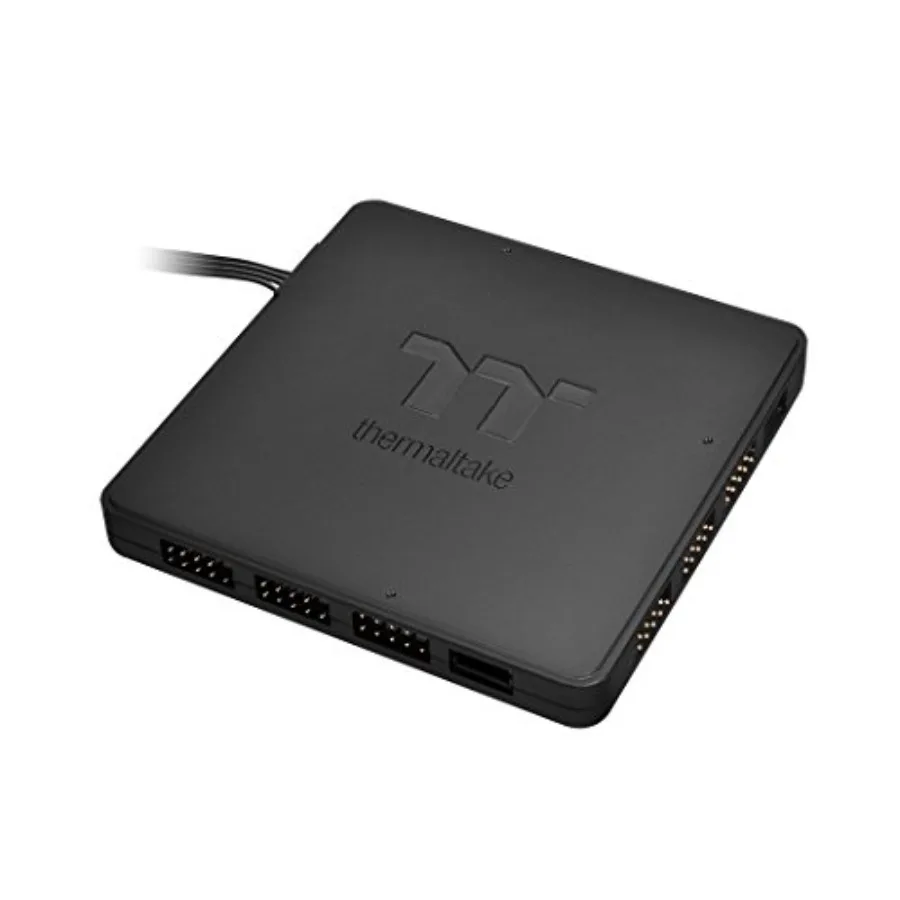 TT Sync SATA Powered 9 Port Addressable LED Controller TT Premium Edition Compatible with ASUS Aura Sync GIGABYTE RGB Fusion an