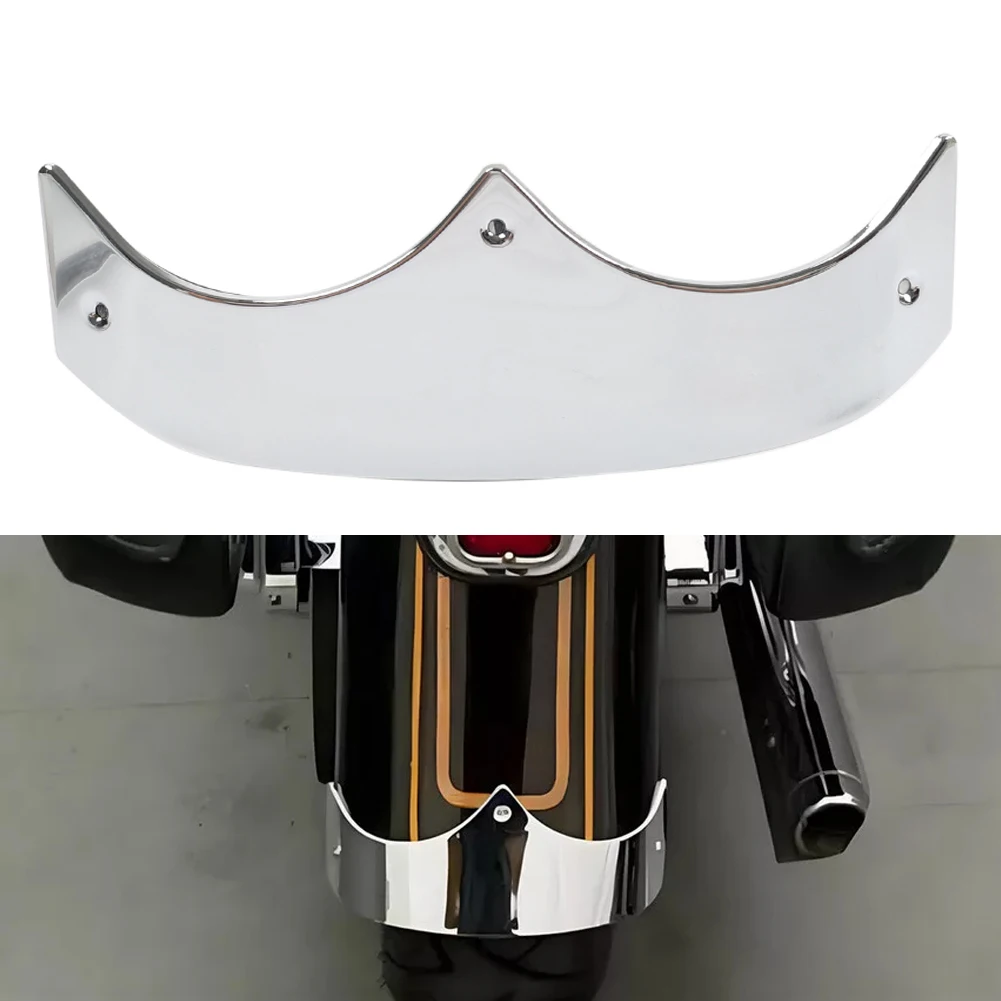 1Pcs Chrome Motorcycle Rear Mudguard Tip Edge Trim Decoration with Bolts Steel For Harley Davidson Fat Boy FLSTF 1989-2006