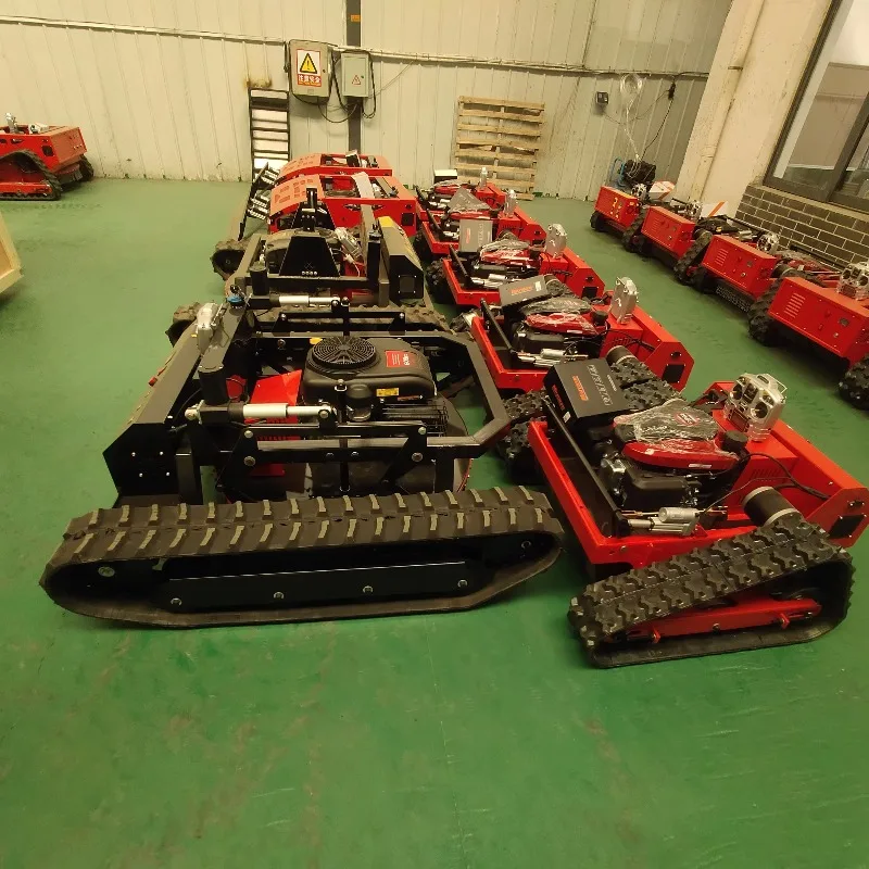 Remote Control Mower HT800D Crawler Grass Shredder For Orchard Land Reclamation Multifunctional Farm Grass Cutting Equipment