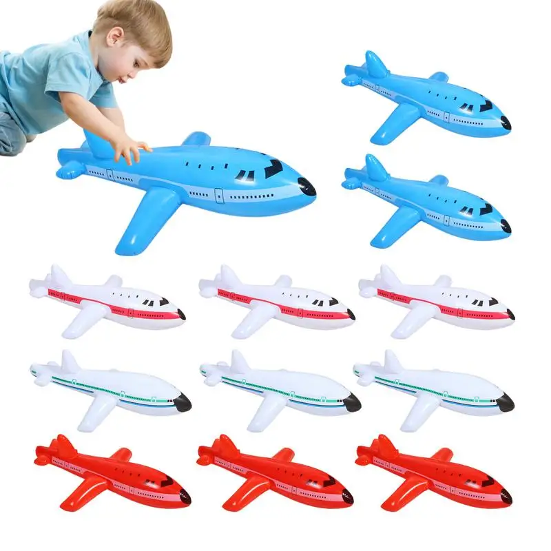 

Inflatable Plane Airliner Inflatable Toy Aircraft Cartoon Balloons Planes Toys Ballon Kid Birthday Party Decoration 12pcs