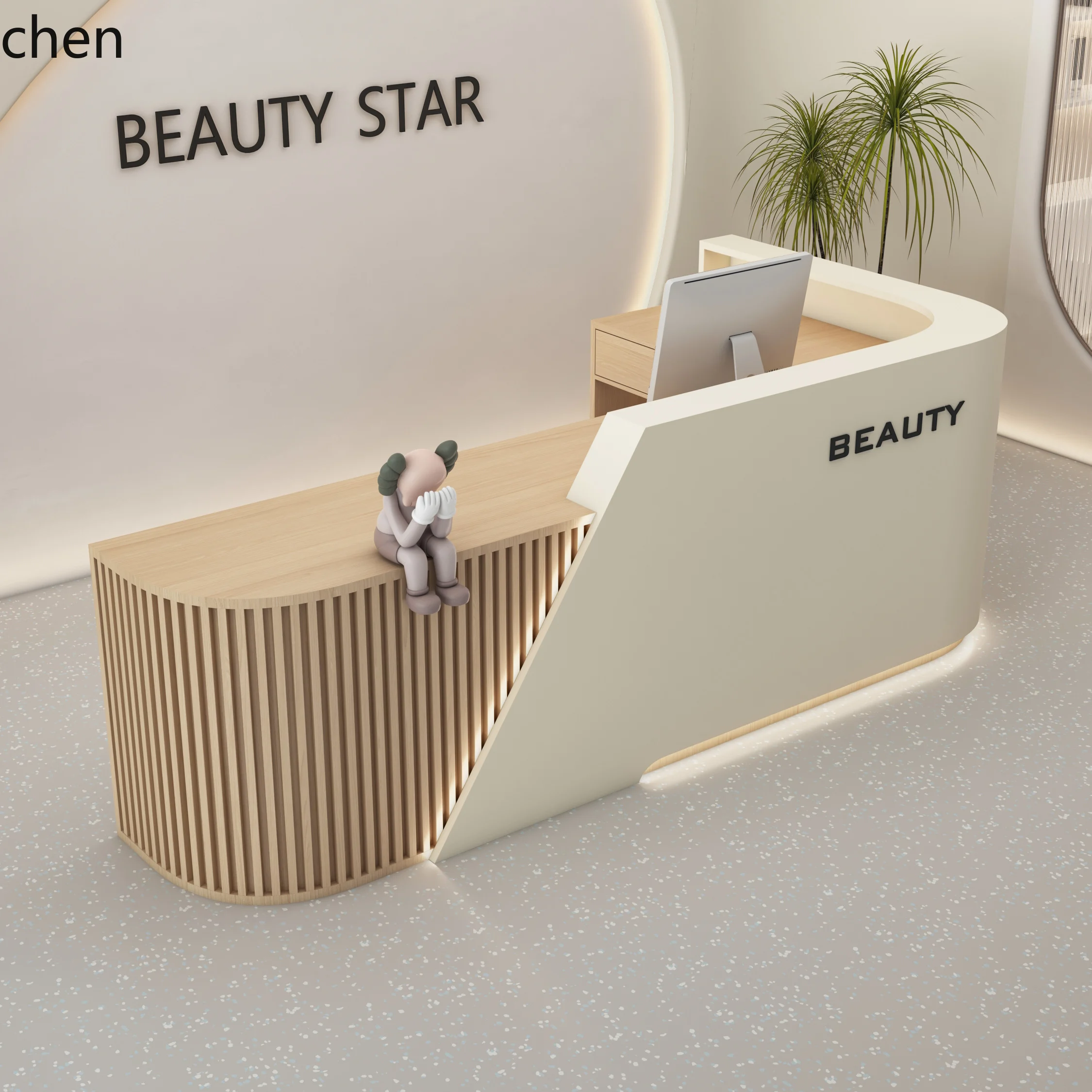 

ZML beauty salon checkout page clothing store training institution reception desk bar table