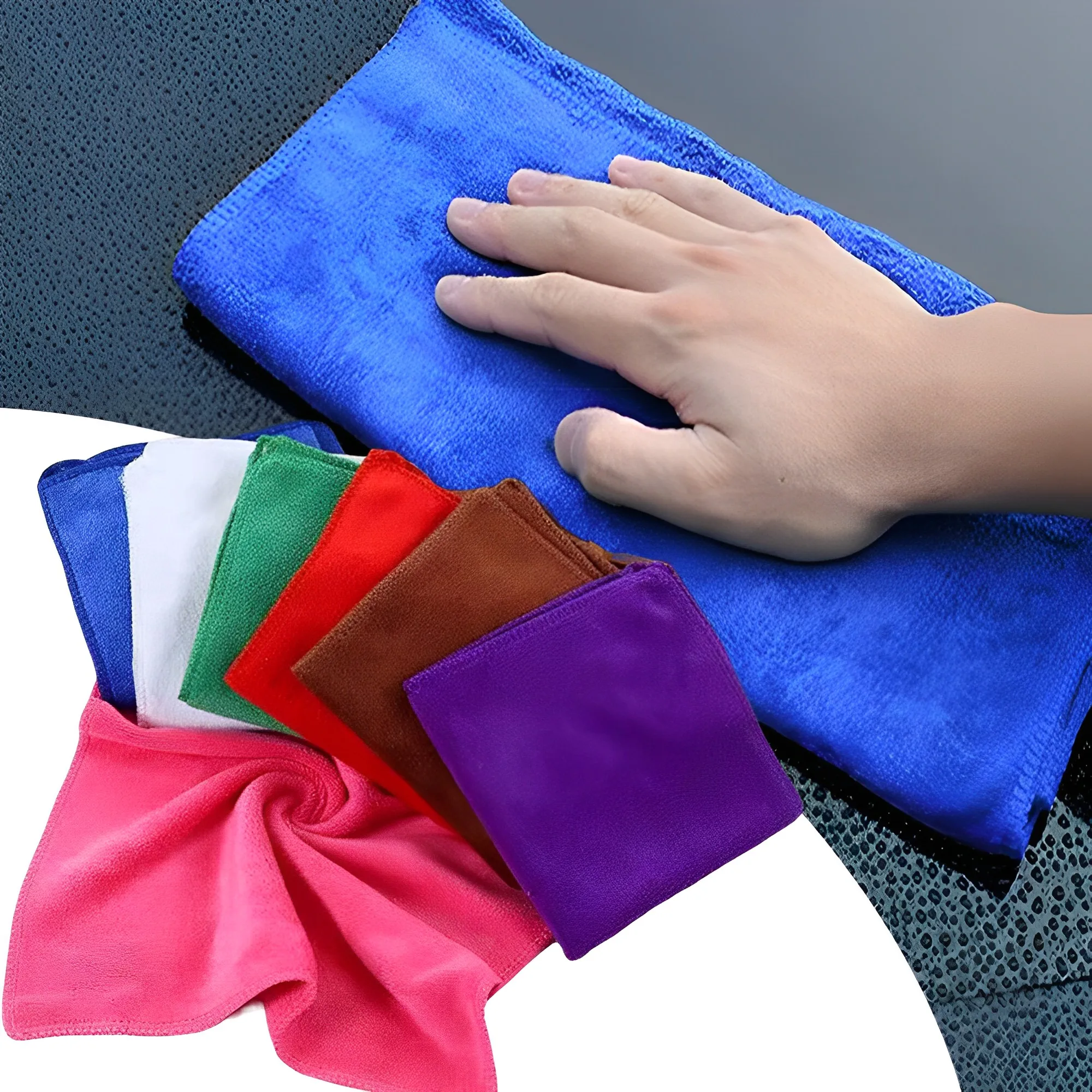 30x30/40/60CM Car Wash Microfiber Towel Car Cleaning Drying Cloth Car-Care Cloth Detailing Painting Care Auto Car Cleaning Tools