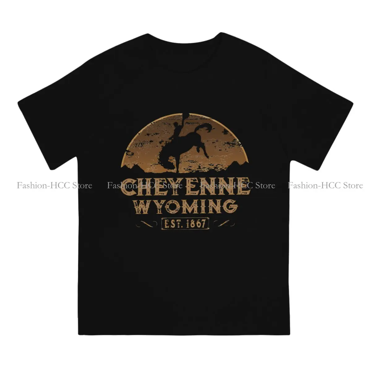 Yellowstone Dutton Ranch Cheyenne Wyoming Wild West Cowboy Tshirt Graphic Men Tops Vintage Punk Summer Polyester T Shirt