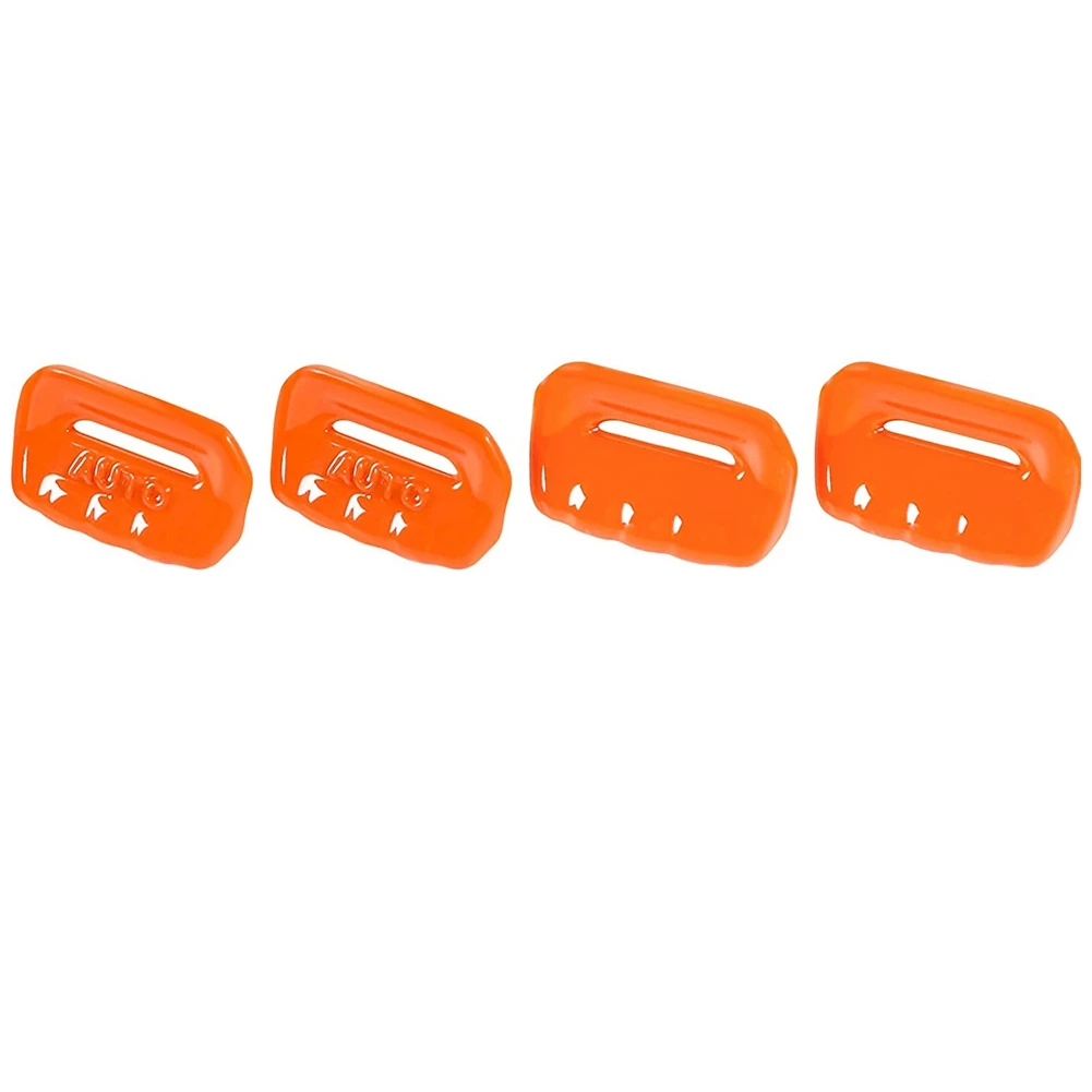 Car Window Switch Button Cover Trim Interior Accessories for Jeep- Wrangler JL Gladiator JT 2018-2021 (ABS Orange)