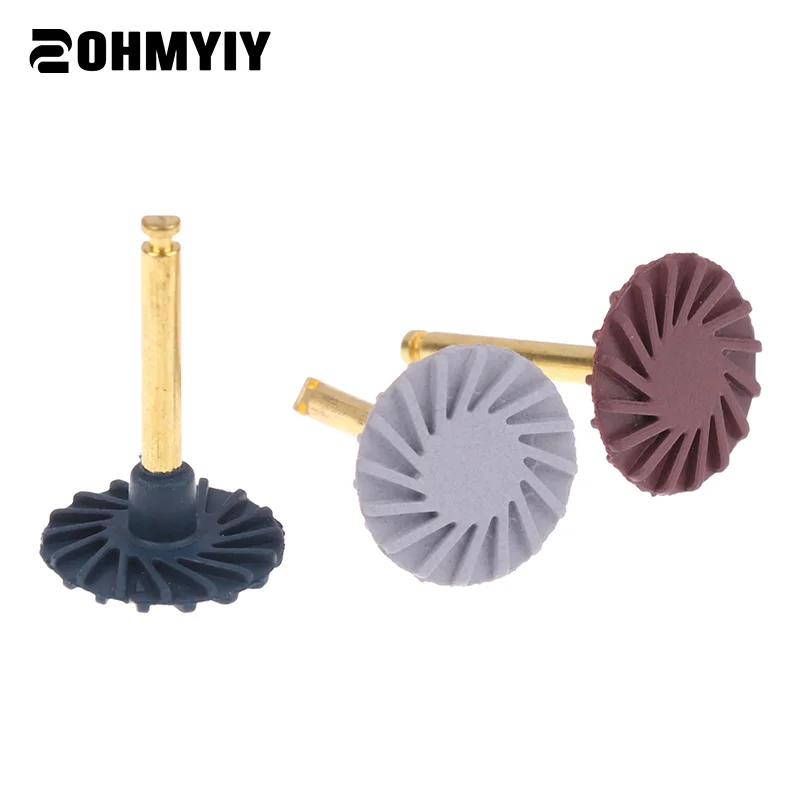 

1/6Pcs Dental Rubber Polisher Composite Resin Bending Machine Polishing Head Spiral Flex Brush Burs Dentistry Polishing Tools