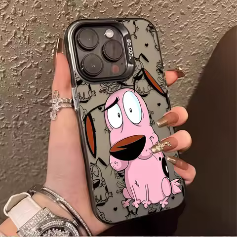 Courages Cowardly Dog Case for Xiaomi POCO M6 Pro 4G 14T 13 Pro 13T 12T 14 11 Lite 5G NE X7 X6 X5 X3 NFC F3 F4 GT F5 C75 Cover