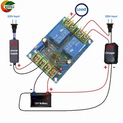 Módulo de conmutación automática, fuente de alimentación, batería, falla de energía, placa de Control de carga automática, módulo de disyuntor de emergencia