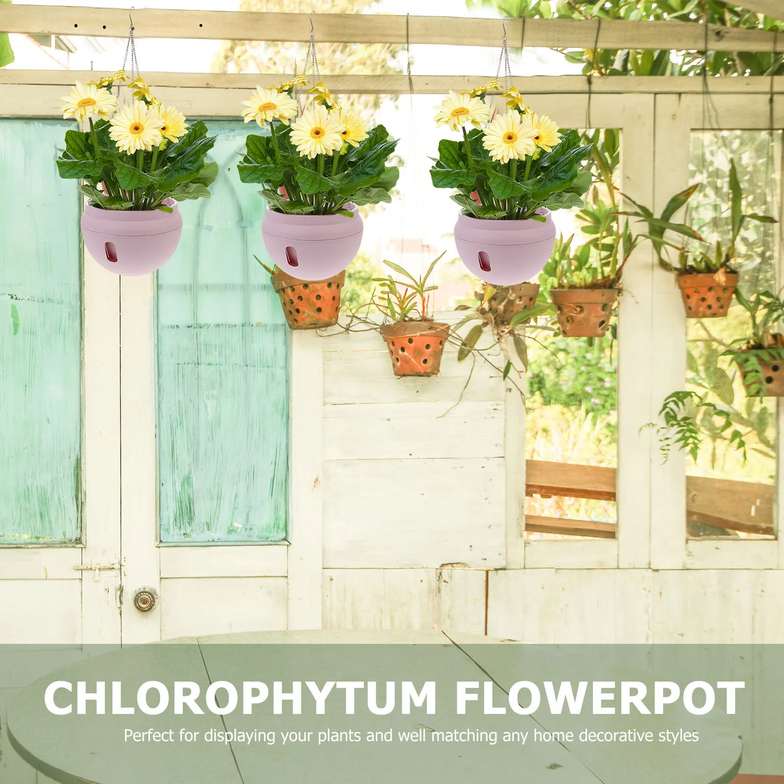 

Hanging Succulent Planter Pink L Size Decorative Flowerpot For Indoor Garden Plant Hanger Basket Small Landscape Chain Hanging