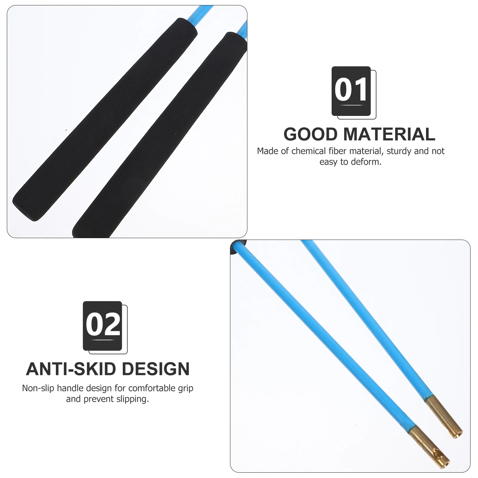 

2Pcs Chinese Diabolo Sticks Professional Juggling Replacement Lightweight Handsticks with Anti-Slip Grip for Easy Control