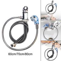 Salon Shampoo Faucet Set with Spray Hose Alloy Tap Hot Cold Mixer Wash Hair Tap Replacement for Home Rinse Basin Backwash Unit