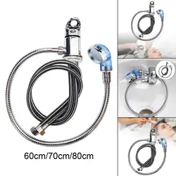 Salon Shampoo Faucet Set with Spray Hose Alloy Tap Hot Cold Mixer Wash Hair Tap Replacement for Home Rinse Basin Backwash Unit