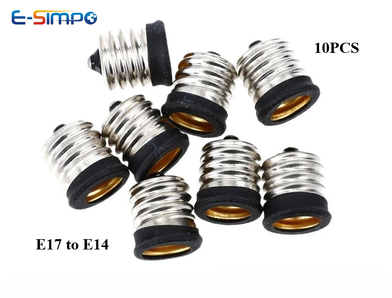 10PCS E17 To E14 Po… - image