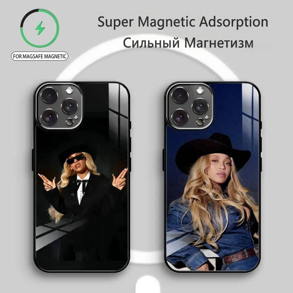 

S-Singer B-Beyonce Phone Case For iPhone17,16,15,14,13,12,11 Plus,Pro Max Magnetic For Magsafe Wireless Charging