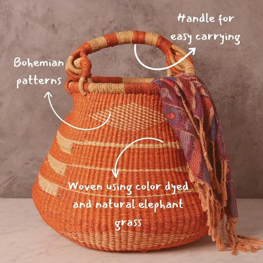 Cesto de Armazenamento Trançad - Woven Straw Bag avaliação e preço
