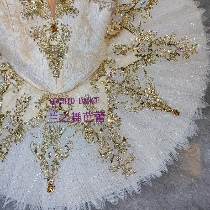BT2507121 Professional Custom Size Custom Color Kids Girls Women Adult Cream Ballet Tutu Costumes