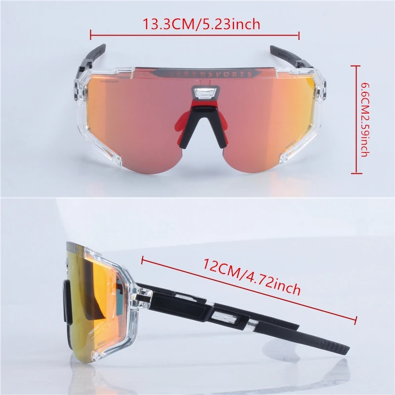 Photochrome Fahrradbrille Outdoor-Sportsonnenbrille für Herren MTB-Radbrille für Damen Straßen- und Mountainbike-Eyewear – Detail 3